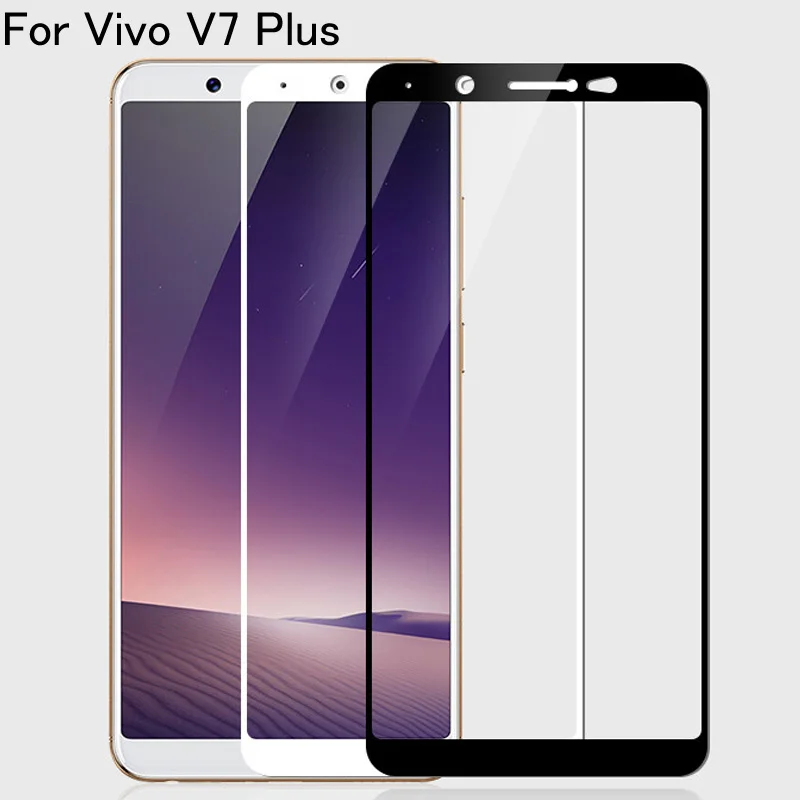 Закаленное стекло для Vivo V7 Plus защитная пленка с полным покрытием 5 99 дюйма 1716