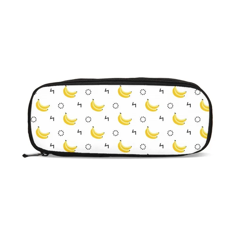 Banana Fruit Design Kids Pen Bag Coin Wallet Purse Cosmetic Boys Girls Pencil Pouch Shcool Stationery Case necessarie | Багаж и сумки