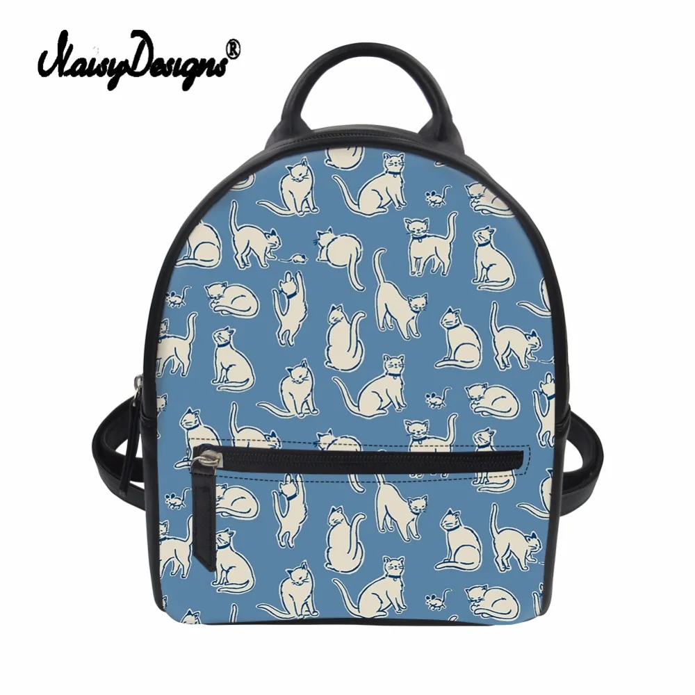 Noisydesigns мини рюкзак из искусственной кожи для школьниц школьная сумка женщин