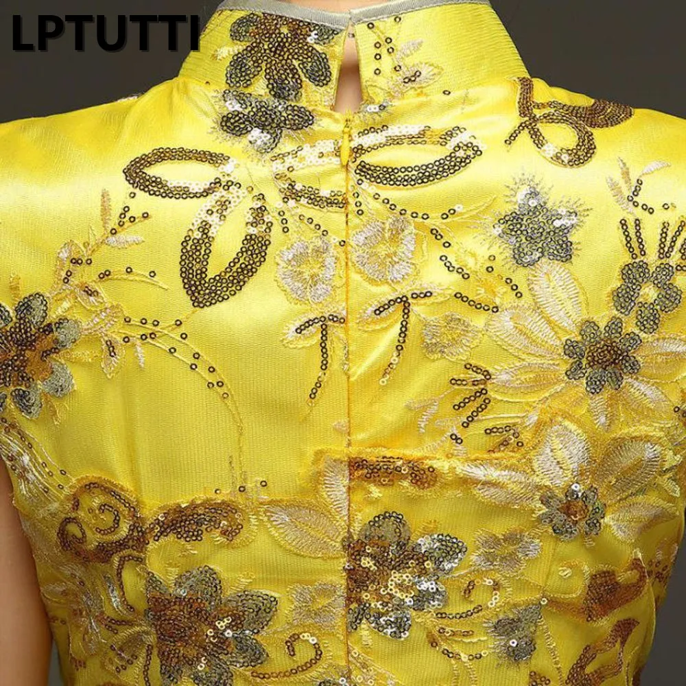

LPTUTTI Embroidery Sequin Cheongsam New For Women Elegant Date Ceremony Party Prom Gown Formal Gala Luxury Long Evening Dresses