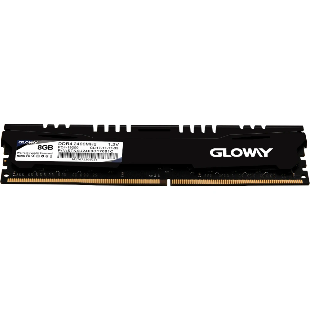 Оперативная память Gloway STK dimm ddr4 16 ГБ 8 2400 МГц ОЗУ для настольного ПК пожизненная