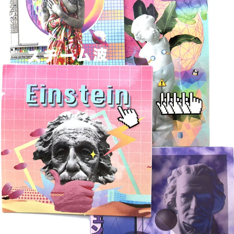 10 ⑤ упак. вапорволновая наклейка Детская Игрушка Аниме крутые наклейки для детей