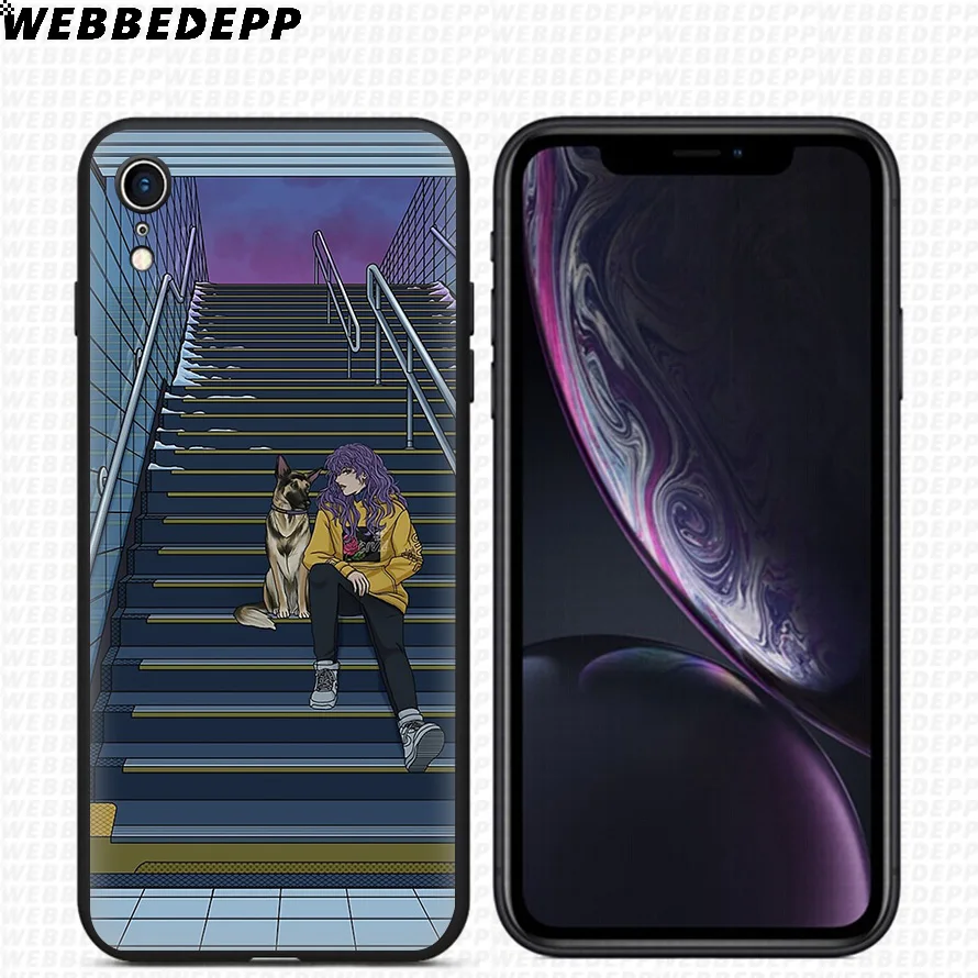 WEBBEDEPP Amidst Silence Anime Soft Silicone Case for iPhone 11 Pro Xr Xs Max X or 10 8 7 6 6S Plus 5 5S SE |