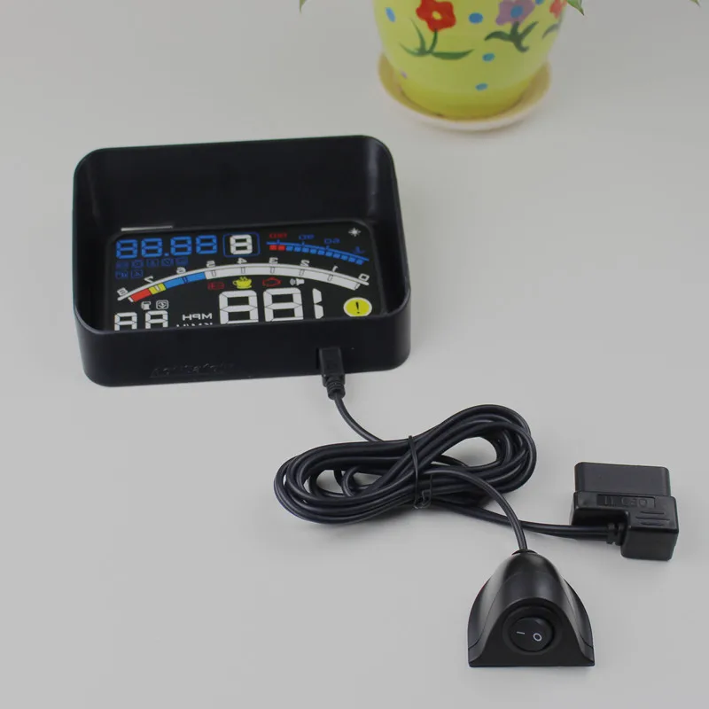 ActiSafety 4E OBDII автомобили Head Up Дисплей пленка 5 &quotЭкран HUD лобовое стекло проектор OBD2