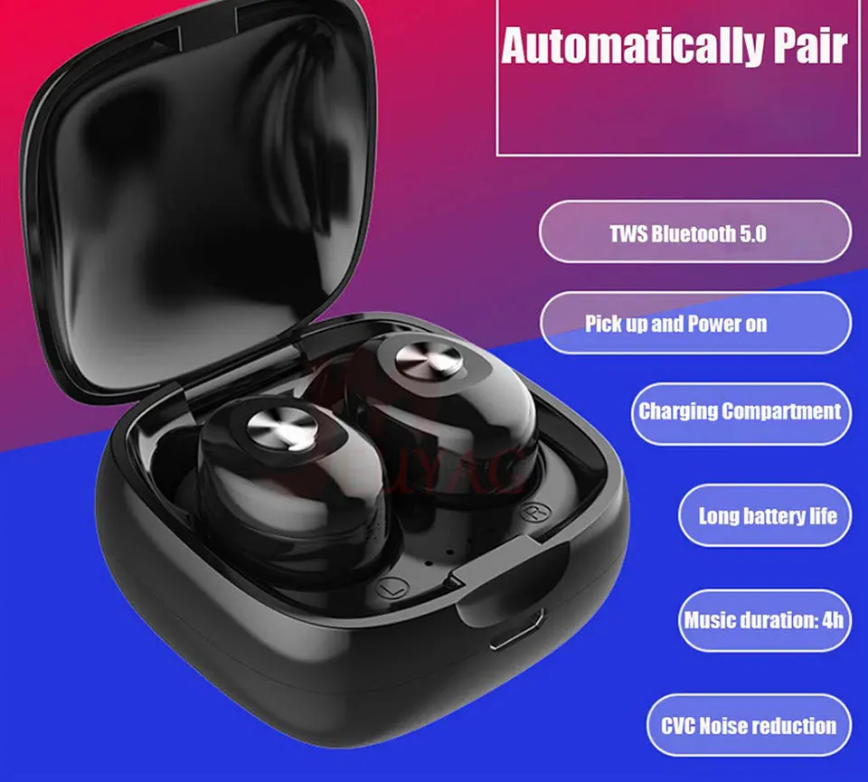 MEUYAG беспроводные Bluetooth наушники TWS Bluetooth 5,0 гарнитура стерео HIFI Звук спортивные наушники с микрофоном для телефона XR