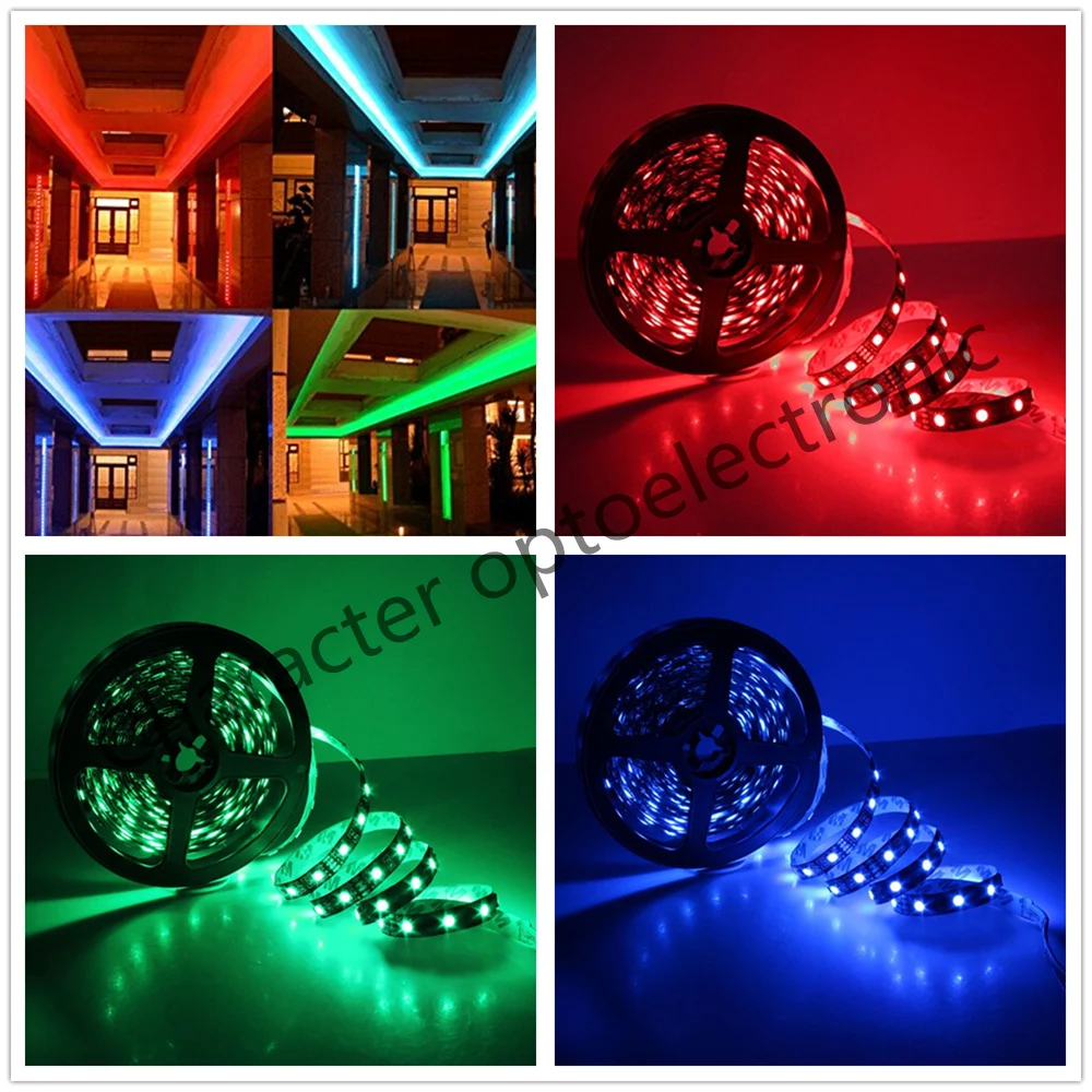 Светодиодная лента 5050 24 в RGB теплый белый DC 5 12 В вольт м водонепроницаемый гибкий