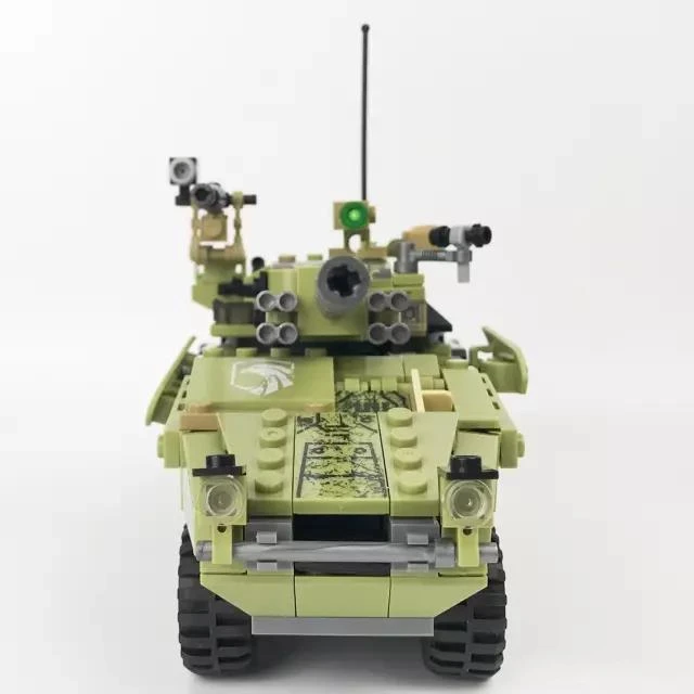 DIY Модель игрушки Черное золото военные Строительные блоки Набор Танк поле армии