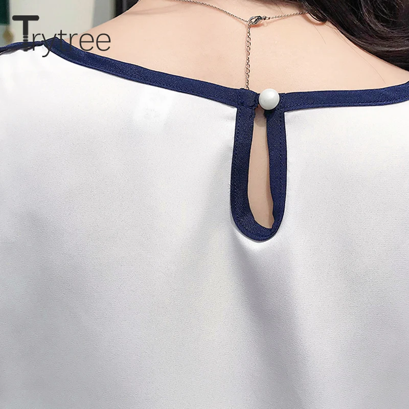 Trytree 2019 летний осенний Женский комплект из двух предметов повседневный шифоновый