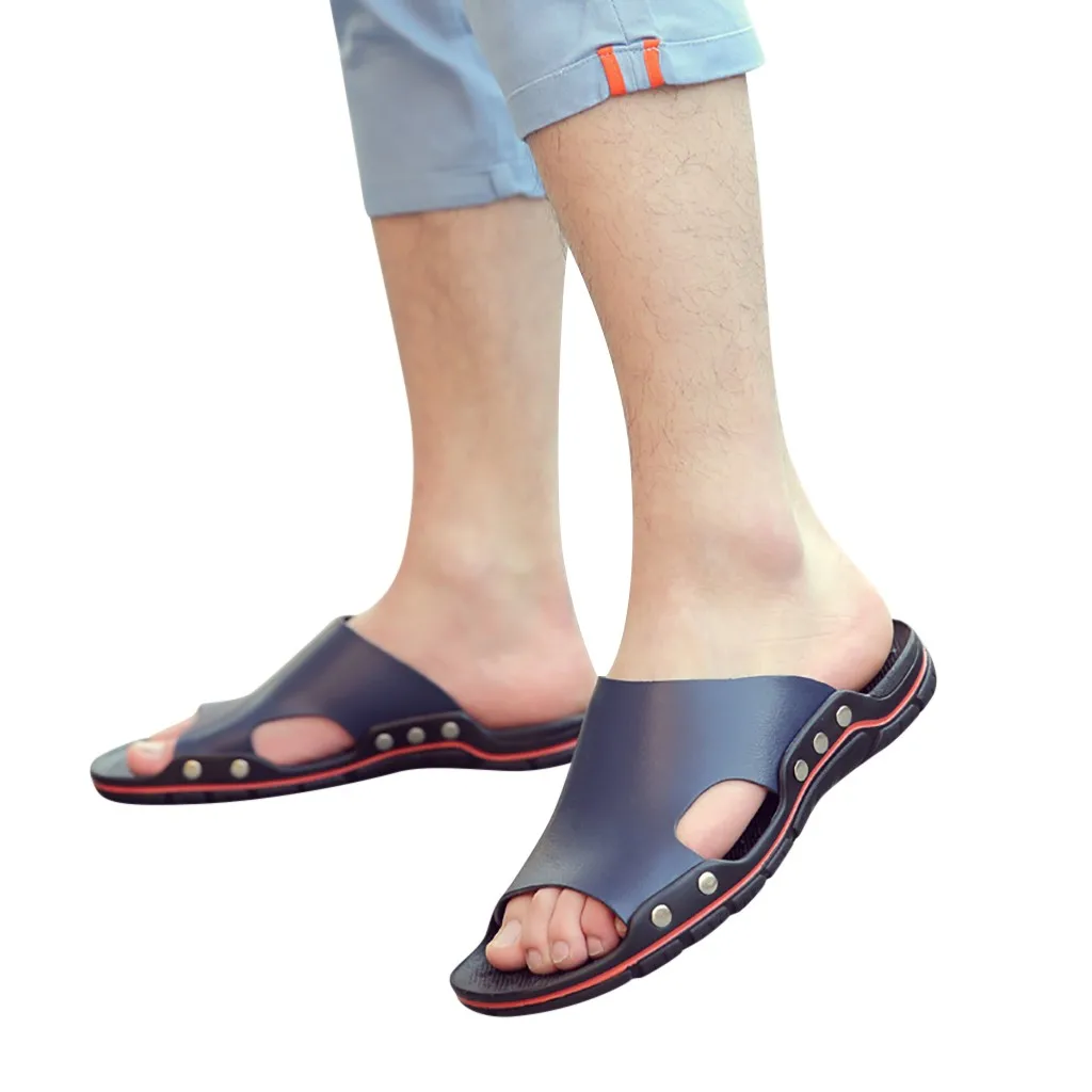 Мужские шлепанцы SAGACE мягкие массажные для пляжа на лето 2019|Тапочки| |