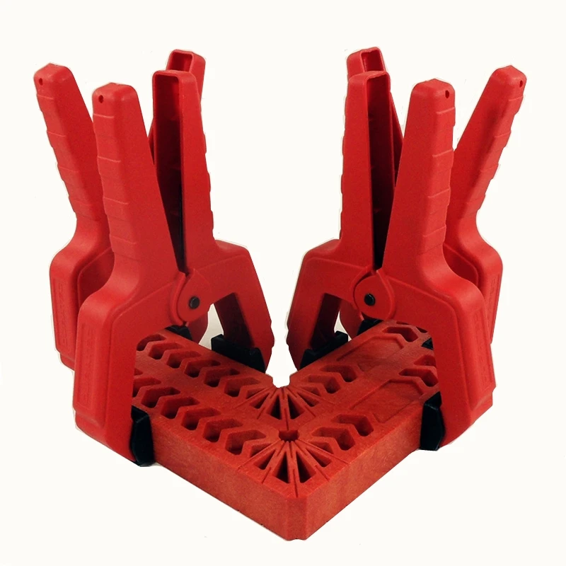 

2pcs 6'' woodworking clips+1pcs 6''L-Squre Clamping Squares woodworking 90 degrees Square Angle Ruler rectangular fixing tools