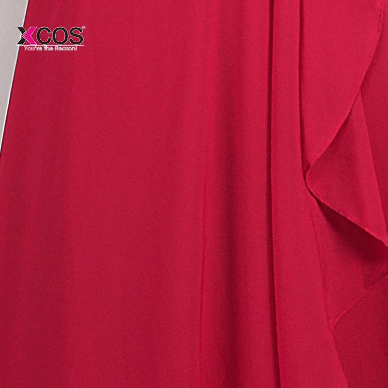 Мусульманские Вечерние платья 2018 трапециевидной формы длинные рукава красное