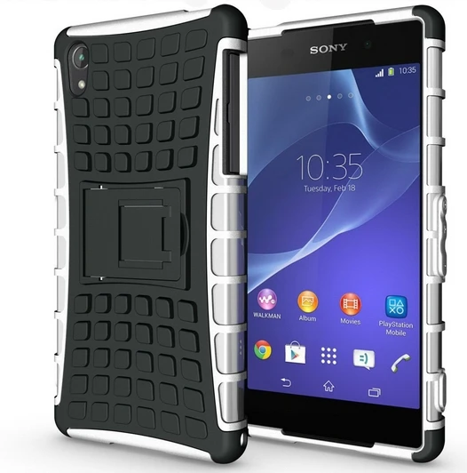 KC-M-O4-1-ZJ Броня Heavy Duty Hard Cover Чехол Для Sony Z3 mini Силиконовый Защитный Кожи Двойной Цвет
