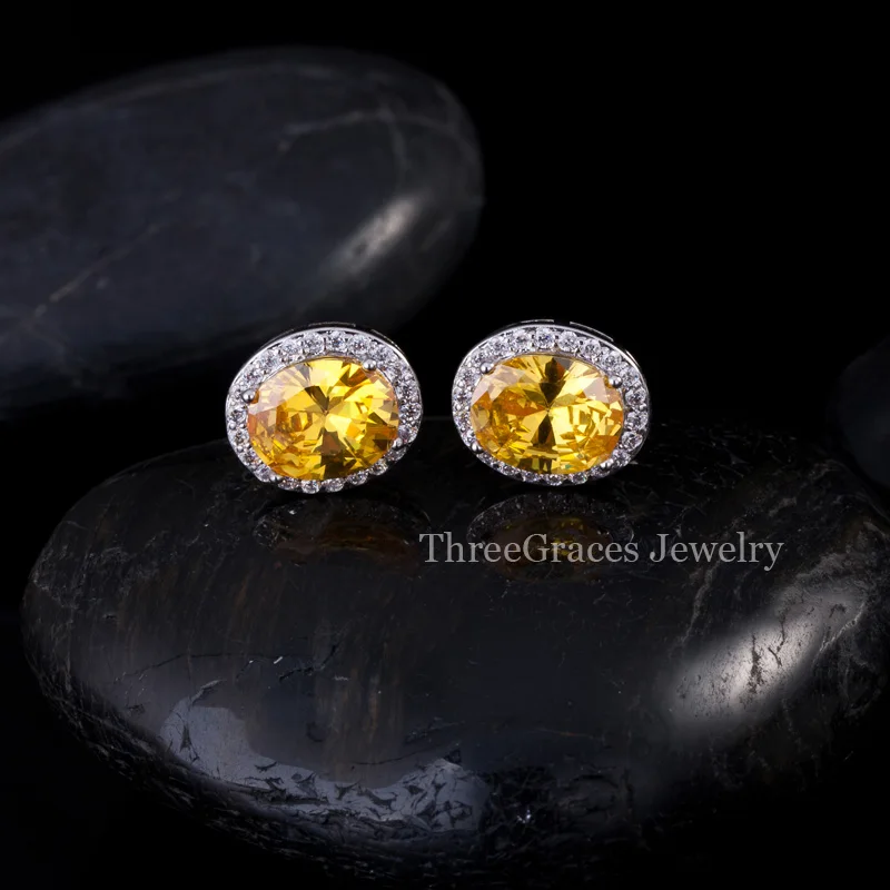 ThreeGraces натуральные радужные мистические Синие Ювелирные изделия вокруг