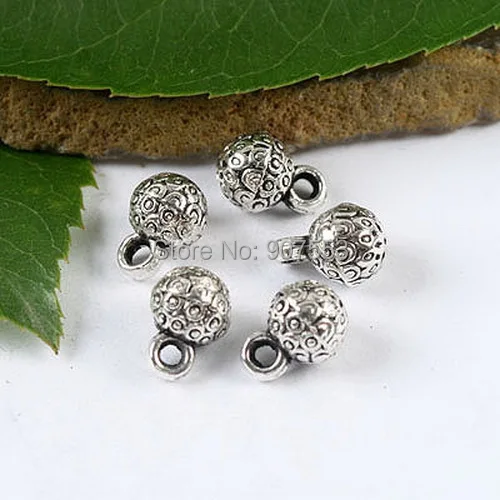 

50pcs Tibetan silver ball charms findings h1581