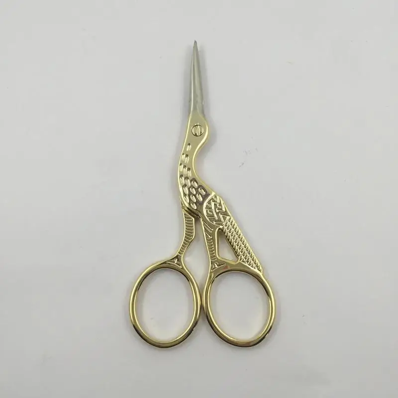 

Gold Stork Sewing Scissors Trimming Dressmaking Shears Cross-stitch stainless Steel Tailor Scissors for Sewing Embroidery Fabric