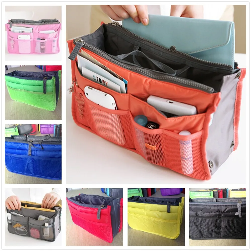 

Multifunction Women Men Casual Cosmetic Makeup Organizer Bags Toiletry Kits Outdoor Travel Ladies handbag bag in bag Storage
