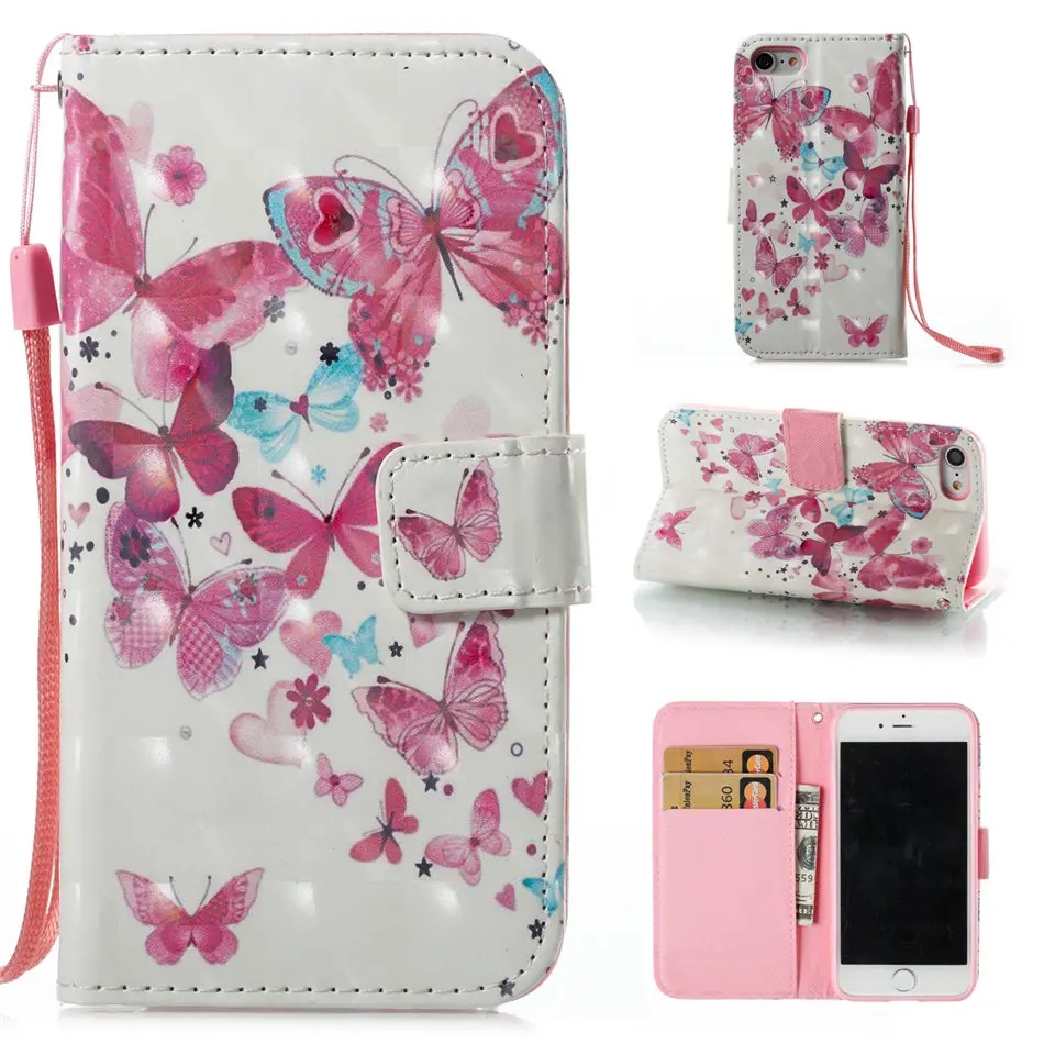 DEEVOLPO для Fundas Apple iphone XS кошелек кожа чехол для iphone X 7 8 6 6s Plus 5 5S SE флип чехол для телефона медведь Coque D03Z