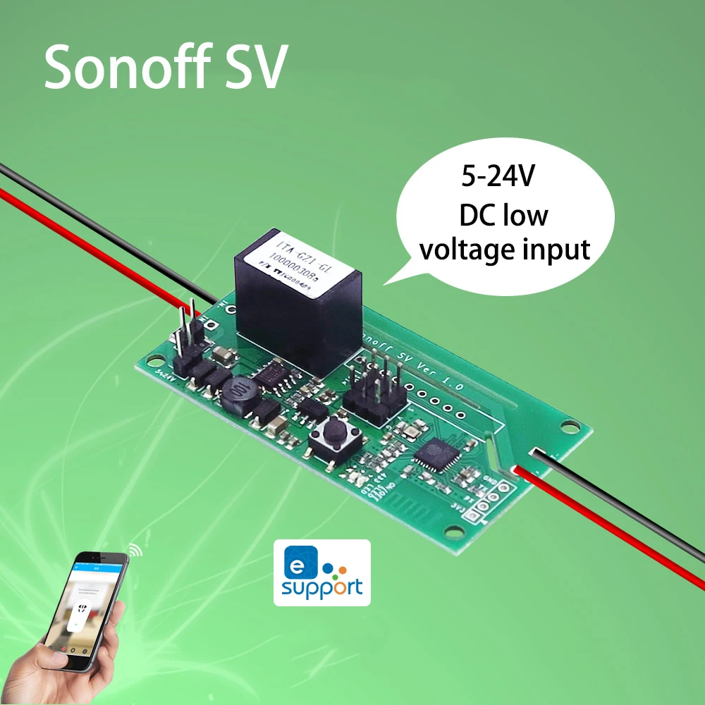 Переключатель Itead Sonoff SV с поддержкой Wi Fi 5 24 В постоянного тока|wifi switch module|developer