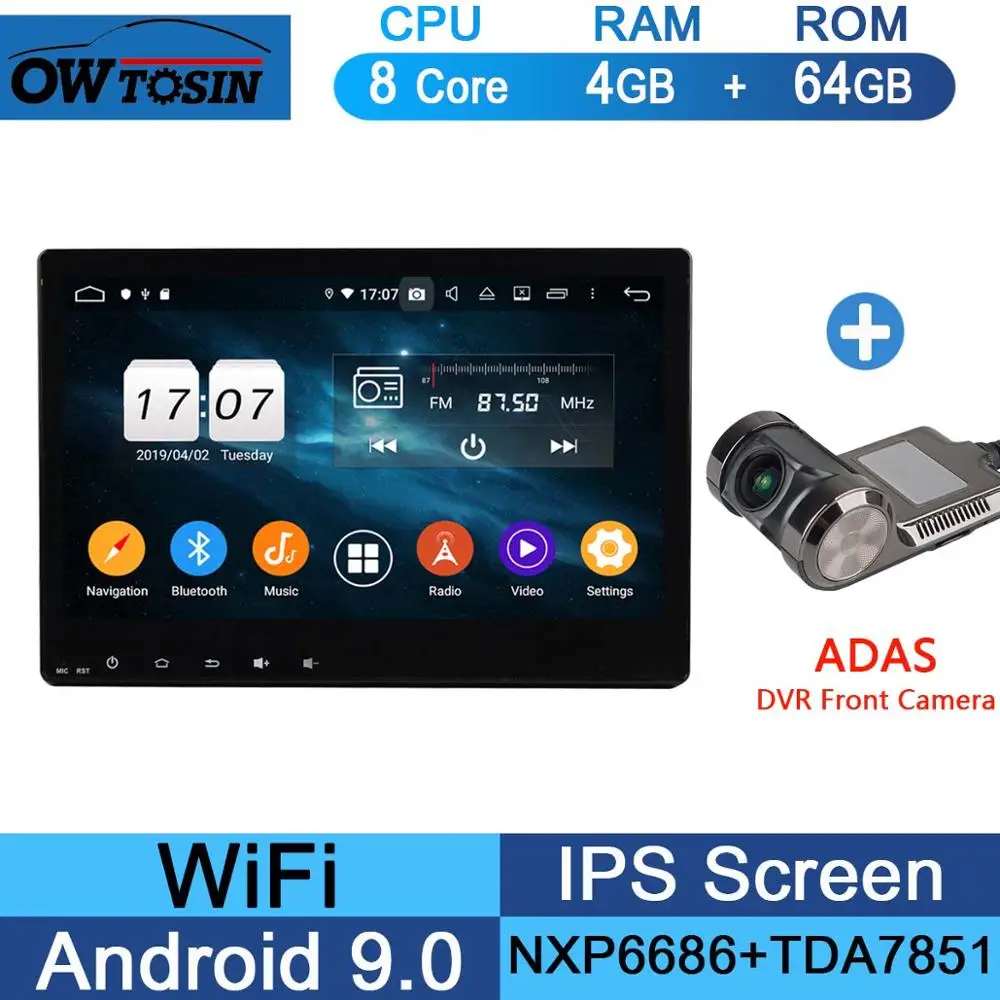 64G Adas Camera 10," ips 8 Core 4G+ 64G Android 9,0 автомобильный dvd-плеер для Honda Vezel HR-V HRV XR-V gps Радио Parrot BT - Цвет: 64G Adas Camera