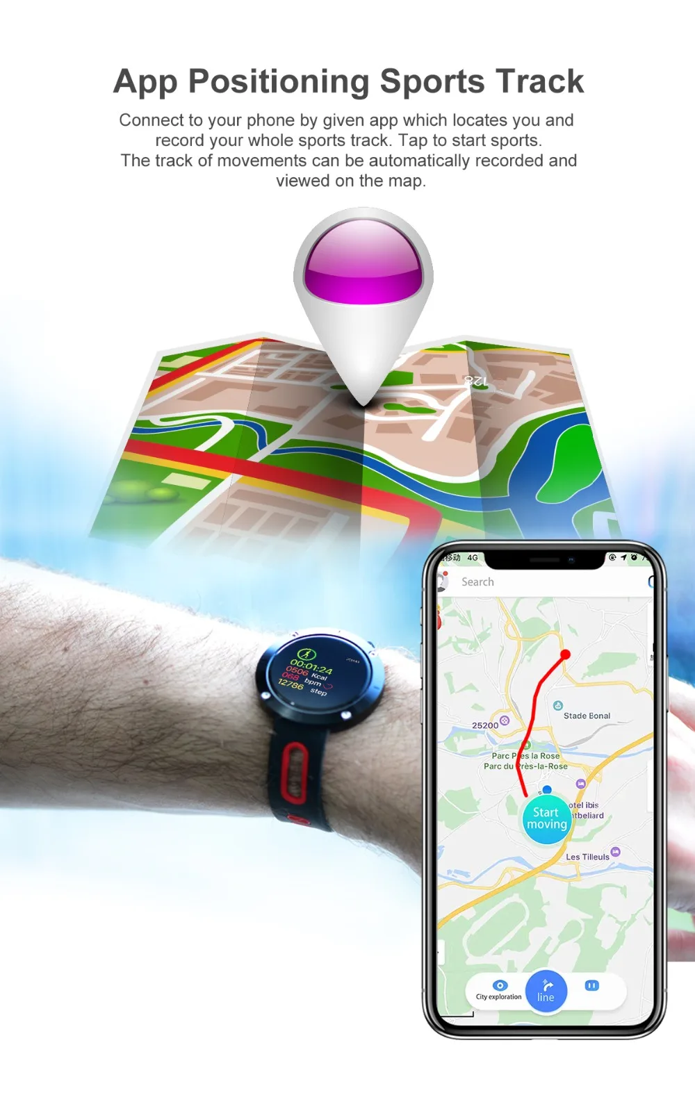 Новинка Makibes DM58 PLUS Bluetooth браслет 4,0 кровяное давление H& R IP68 Водонепроницаемый трекер активности умный браслет подарок для друга