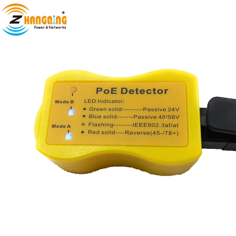 Детектор PoE устройство быстрой идентификации Power over Ethernet с RJ45 указывает на