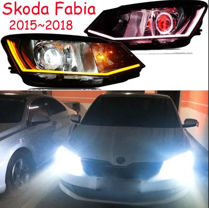 picture Автомобильная фара для Фабиа фары год Фабиа фары DRL Hi Lo Скрытая ксеноновая - Цвет: picture