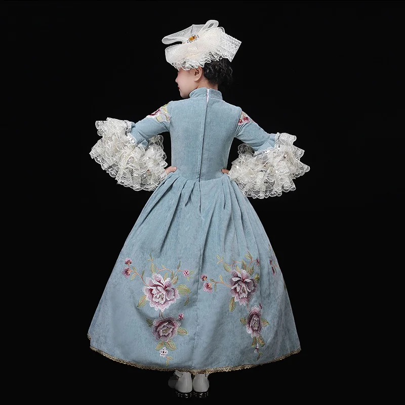 Детское платье в ретро стиле Мария-Антуанетта свадебное для вечеринки бальное с