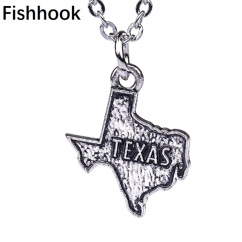 Ожерелье с подвеской карта Техаса для мужчин и женщин|map necklace|pendant necklacenecklace for men |