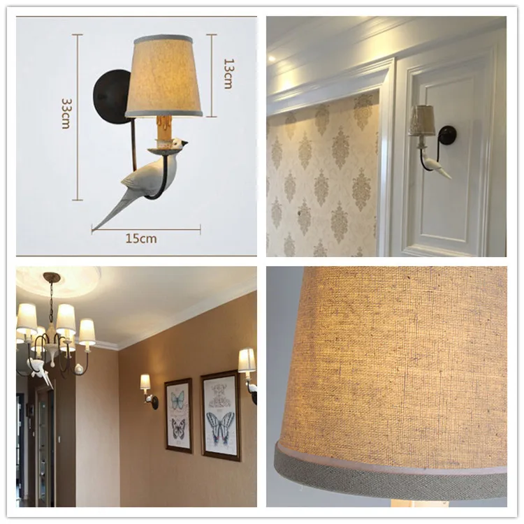 Американский кантри винтажный настенный светильник s светильники Светодиодный