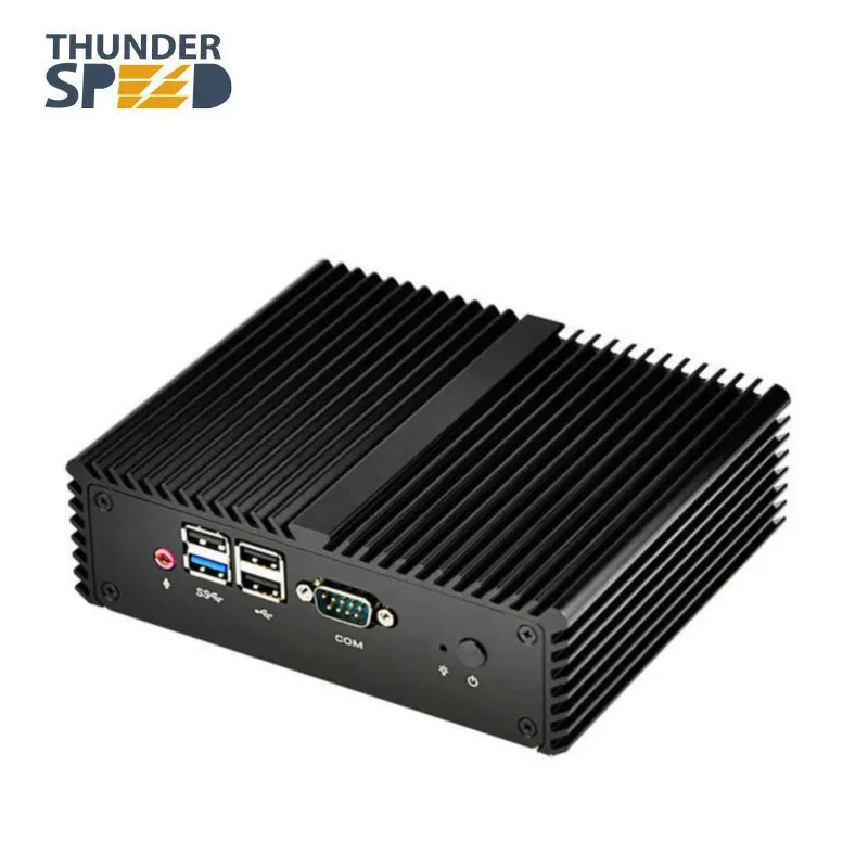 Мини ПК без вентилятора Intel Celeron J1900 4 COM порта последовательный порт двойная LAN PFsense