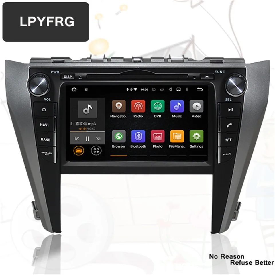 Автомобильный dvd плеер android 10 0 Восьмиядерный стерео радио navi gps магнитола для toyota