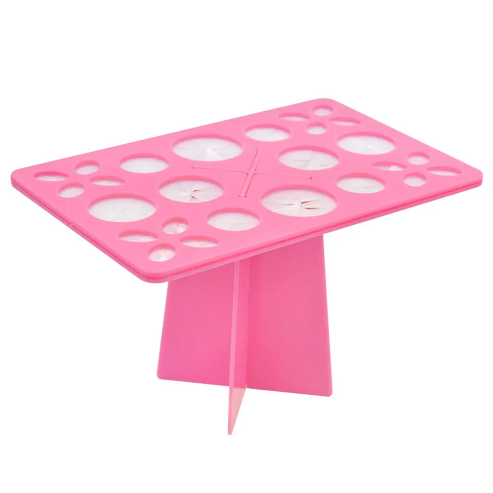 Органайзер для хранения косметических кистей 28 отверстий прямоугольная сушилка