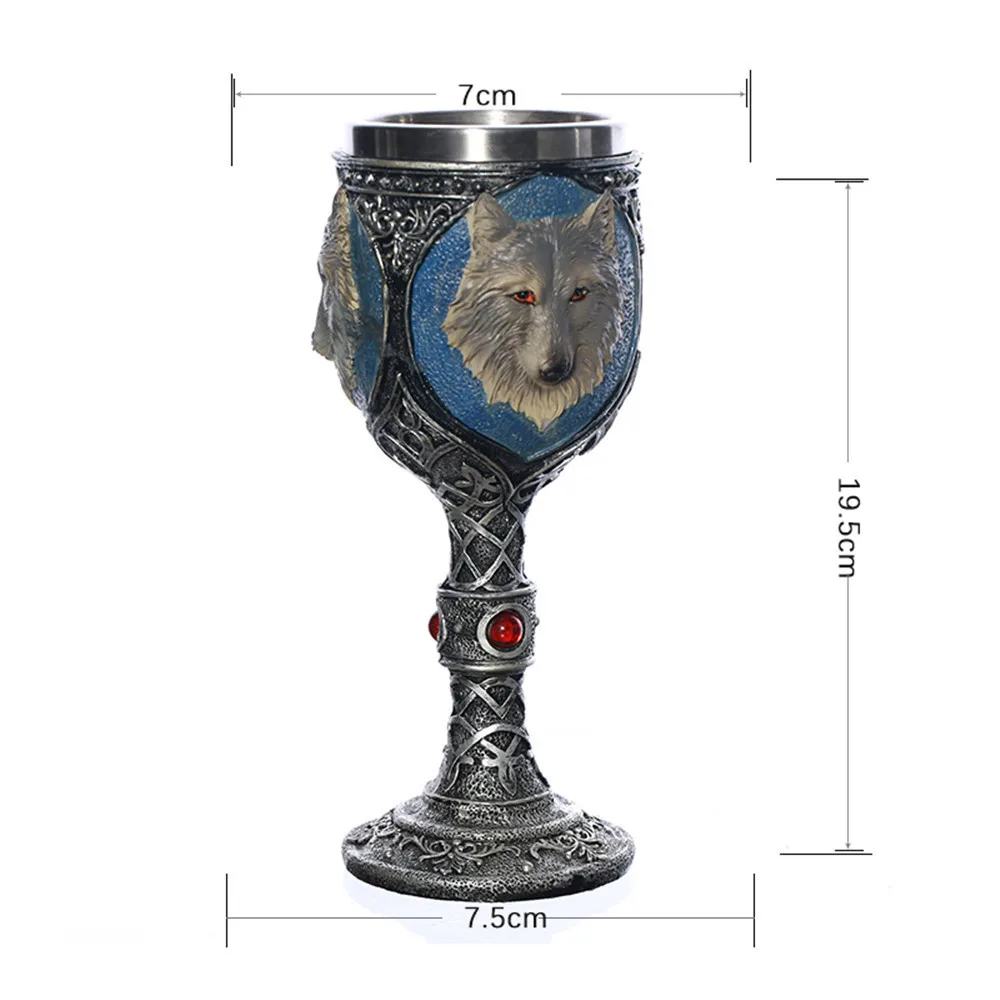 3D Готический шлем Череп/голова Волка Кубок Кружка уникальный дизайн кофе чай