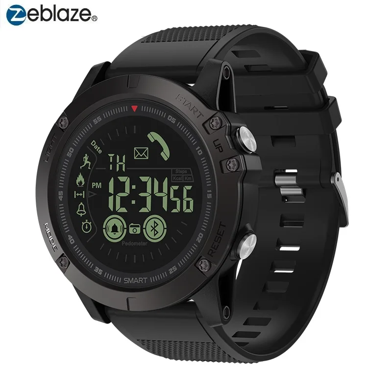 Водонепроницаемые Смарт часы Zeblaze VIBE 3 с Bluetooth защищенные будильником шагомером