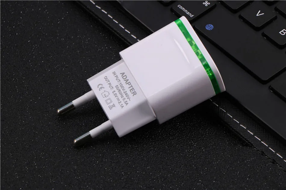 XEDAIN умный светодиодный светильник по стандартам ЕС/США штекер 2 Порты USB Зарядное устройство 5V 2.1A Быстрый Настенный адаптер для зарядки мобильного телефона, для iPhone samsung huawei