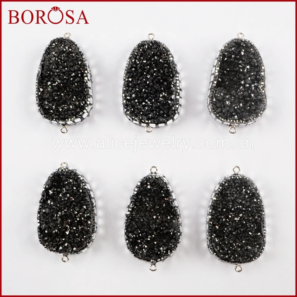 BOROSA оптовая продажа Новое поступление модные ювелирные изделия Druzy Кулон Титан