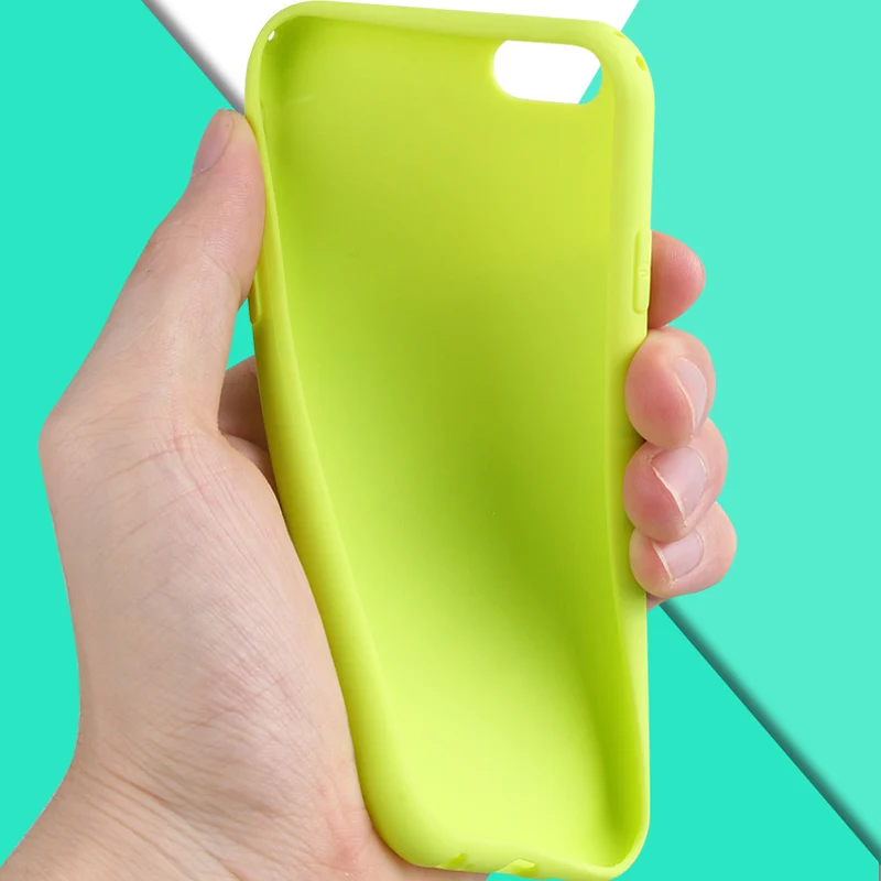 ITEUU 6 6S Plus яркий матовый чехол из ТПУ для Apple iphone чехлы силиконовый гелевый мягкий