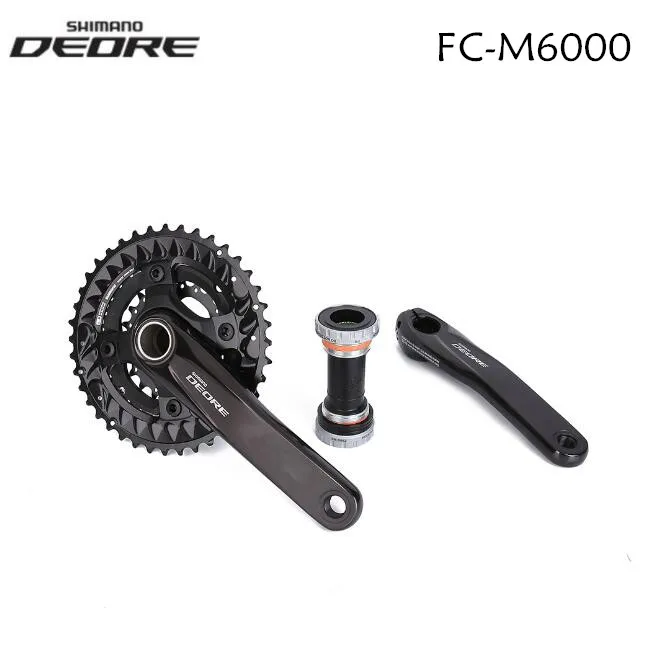 Shimano Deore M6000 FC-M6000 велосипед mtb 2x10 3x10 скорость 20s 30s шатун 170 мм 40-30-22T/38-28 T Кривошип Обновление от M610