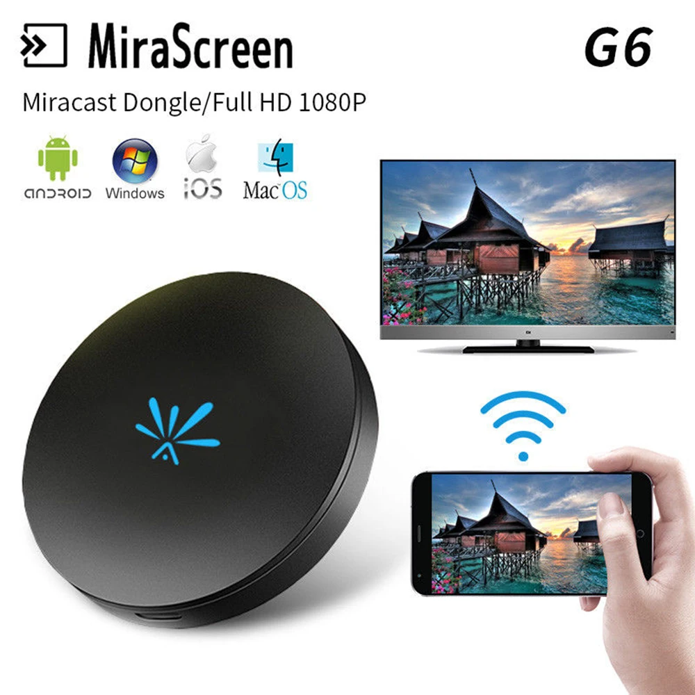 Chromecast G6 WiFi tv Stick HD1080P ключ Airplay Chromecast DLNA HDMI приемник