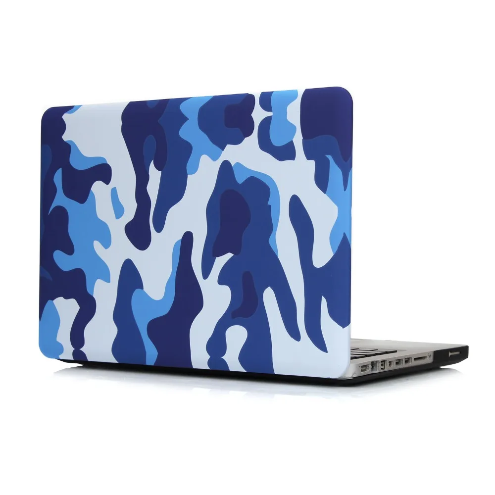 Тонкий жесткий ПВХ чехол для Macbook Pro 13 15 A1278 A1286 мраморный Радужный матовый