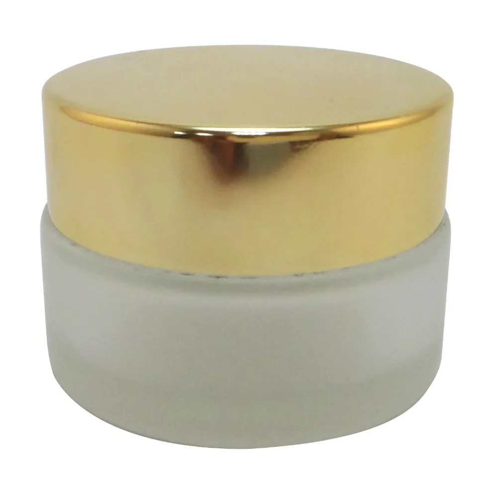 5 шт. 20 мл матовый стеклянный контейнер для крема макияжа упаковочный алюминиевая