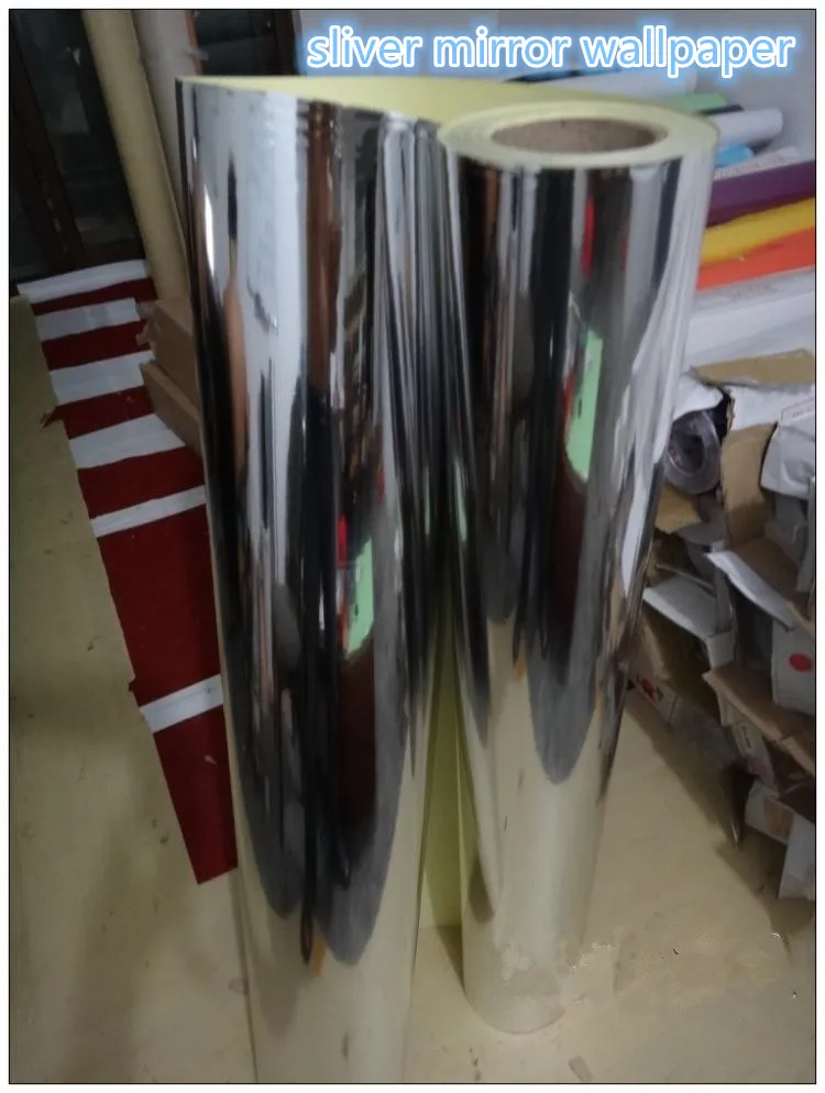 Новая Зеркальная Наклейка шириной 98 см для обновления мебели серебряные