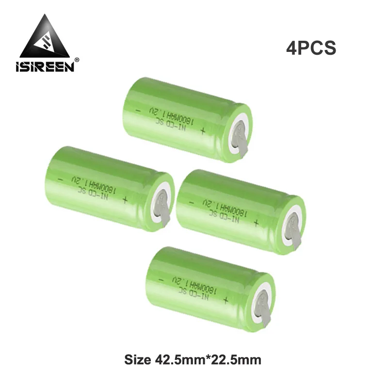 DIY 7 2 V 9 6 12V 18V 14 4 аккумуляторные батареи 1800mAh 1 SC Ni CD аккумуляторы Cell Subc аккумулятор