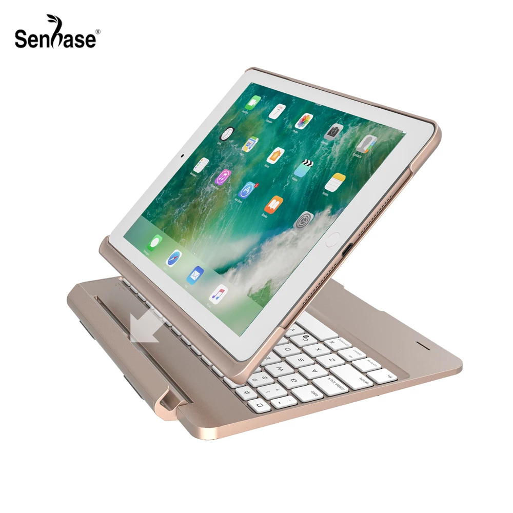 Чехол со съемным магнитным слотом и Bluetooth клавиатурой 7 цветов чехол с подсветкой