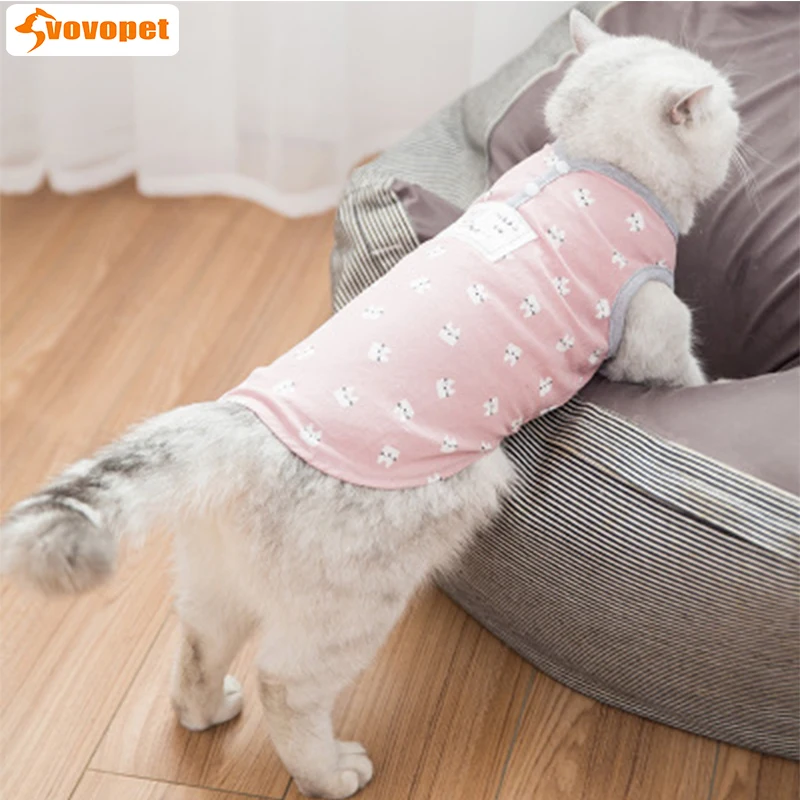 VOVOPET Cat костюм для собаки одежда Дышащие весенние Летние Одежда кошек Милый