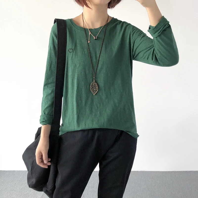 Женская Повседневная футболка с единорогом Kpop Tumblr хлопковая длинными рукавами