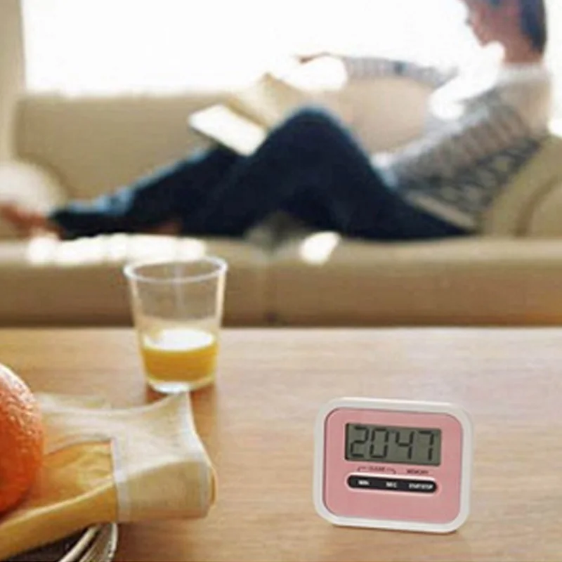 Магнитный цифровой таймер обратного отсчета с ЖК дисплеем пять цветов будильник