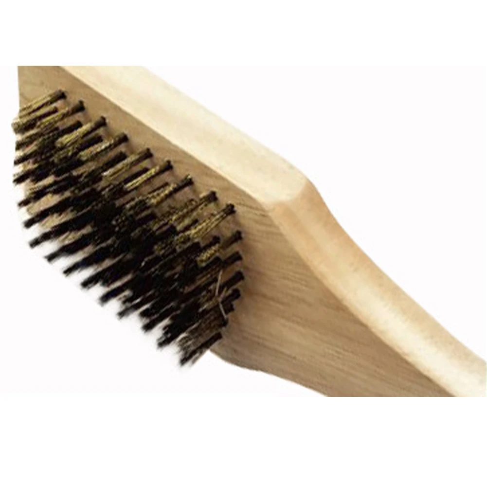 Wood Handle Non Skid Cleaning Brush Easy Clean Kitchen Bristles Ergonomic Tools Effective Barbecue Practical Hanging Home | Дом и сад