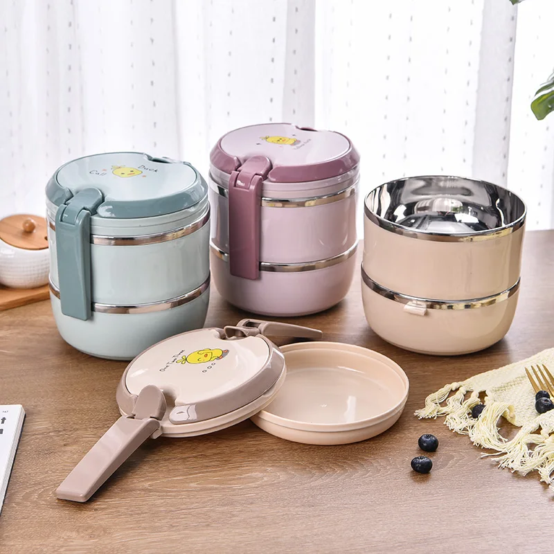 

TUUTH 3 Layers Lunch Box High Capacity Portable Bento Box Stainless Steel Food Container For Kids Adult Picnic Office School