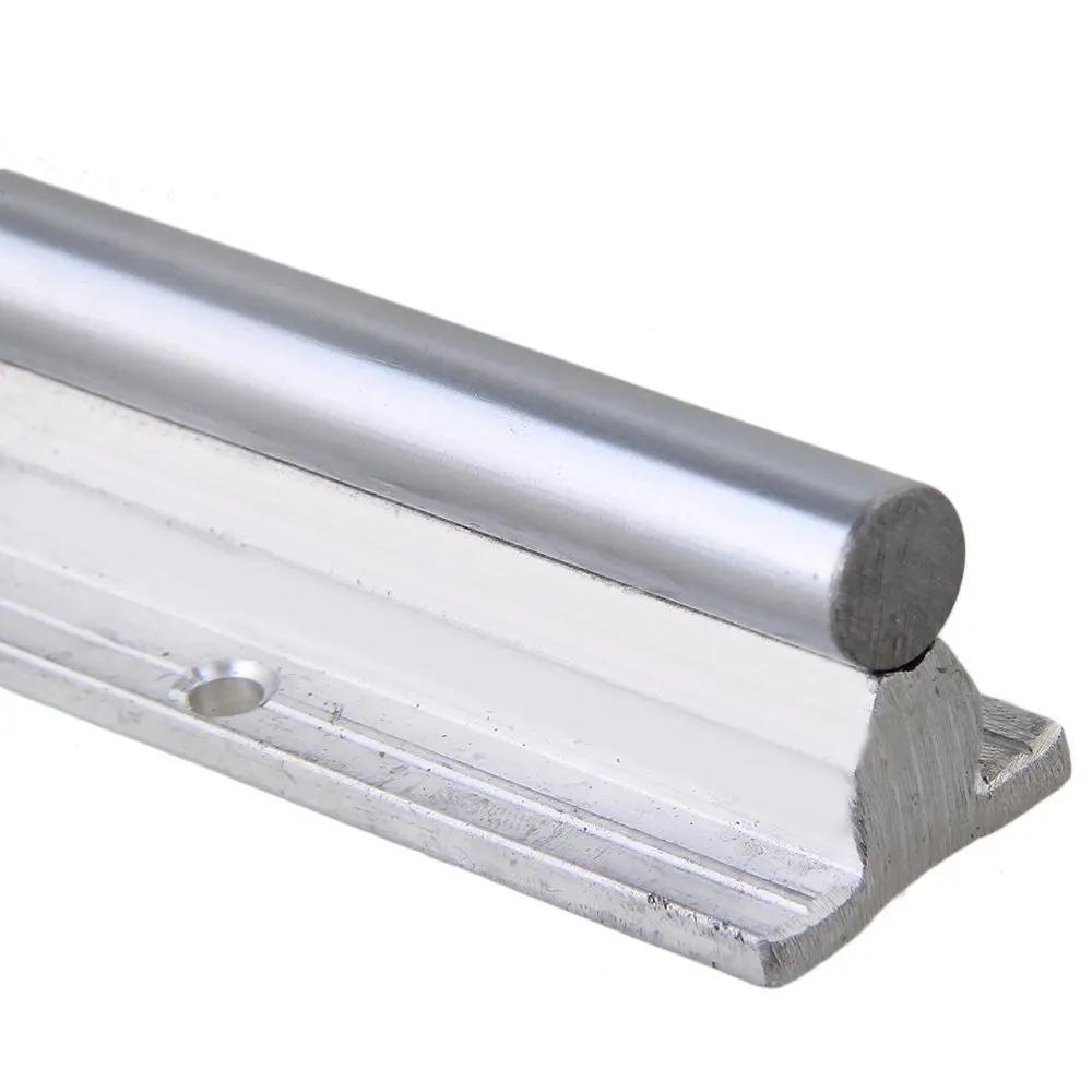 Серебряный Открытый роликовый подшипник скользящий блок и L500 мм SBR12 Линейная